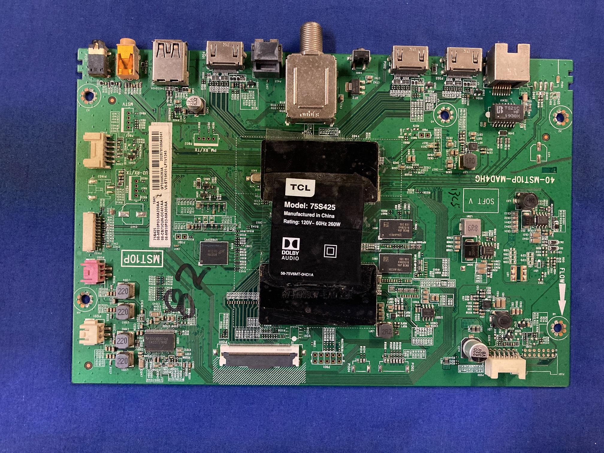 TCL 75S425 MAIN 08-CS75CUN-OC401AA / MST10P
