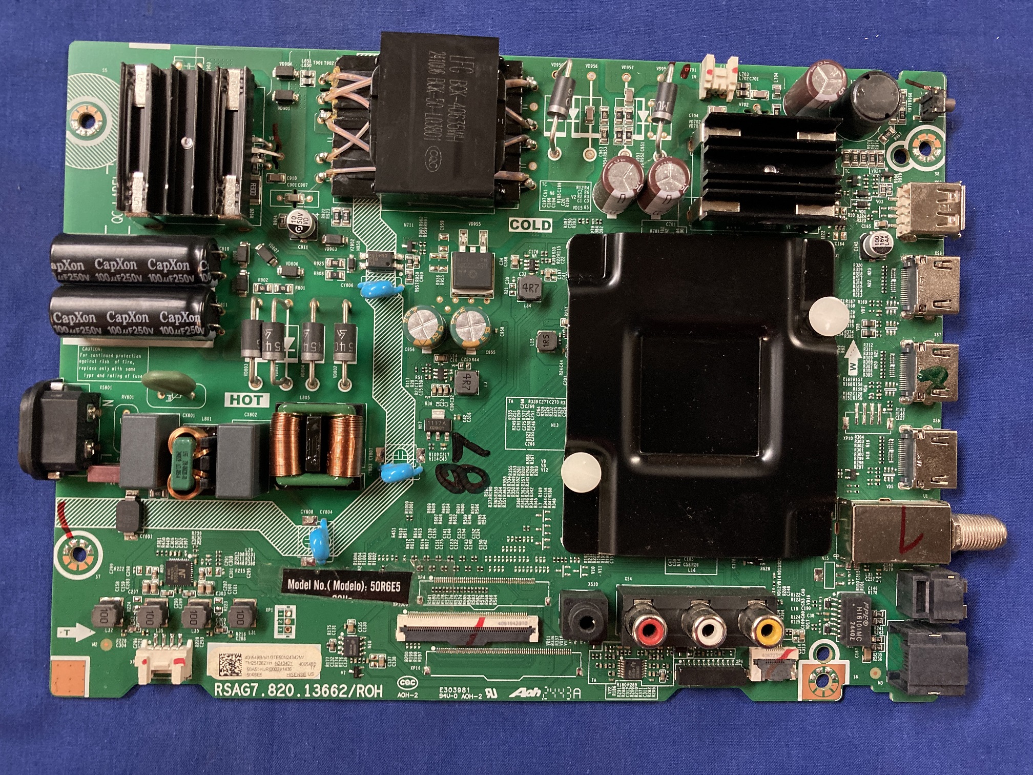 HISENSE 50R635 POWER SUPPLY / MAIN 406548 / 406549